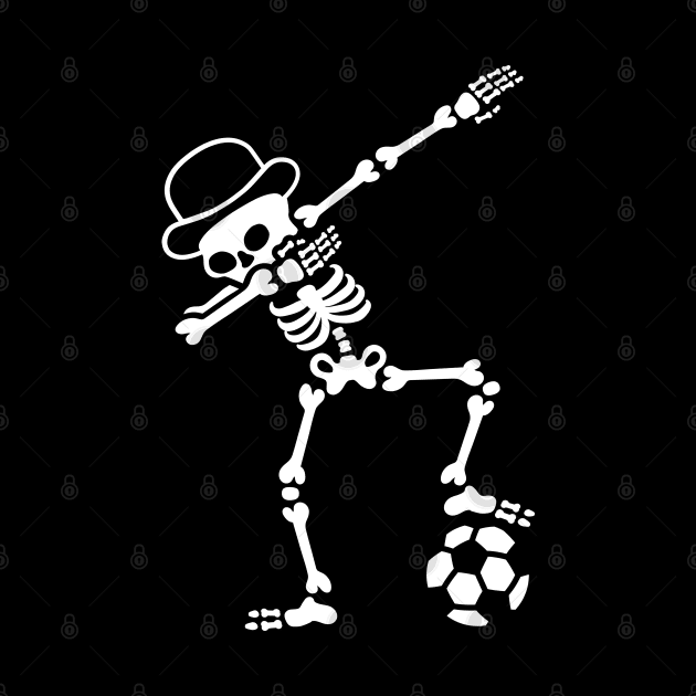 England dab dabbing skeleton soccer football by LaundryFactory