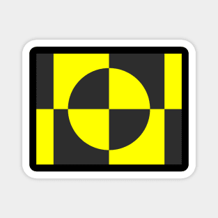 Crash test symbol Magnet