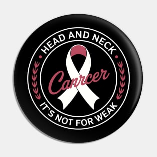 Throat Cancer Awareness Head And Neck Cancer Pin