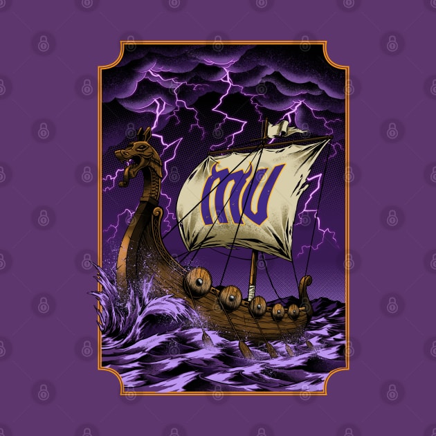 Minnesota Vikings Fans - Stormy Sea-son by JustOnceVikingShop