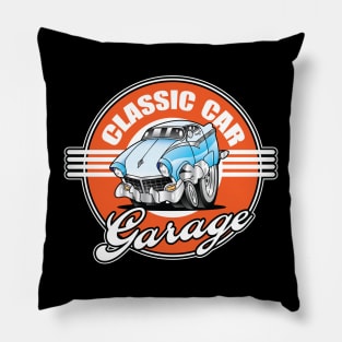 Classic Car Garage Hot Rod 1956 Pillow