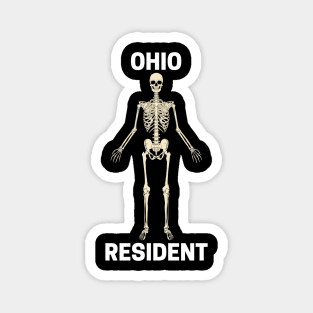 Ohio Resident Skeleton Meme Magnet