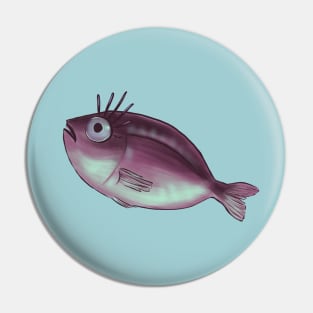 Funny Fish With Fancy Eyelashes Pin