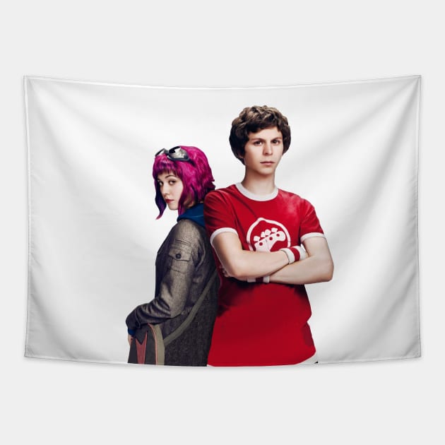 Scott Pilgrim & Ramona Tapestry by 3 Guys and a Flick