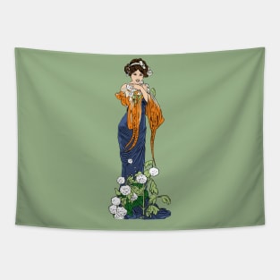 Gaspar Camps Flower Girl Tapestry