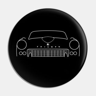 Triumph GT6 Mk1 classic car outline graphic (white) Pin