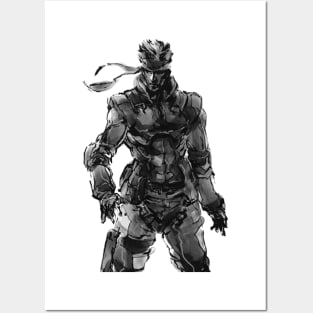 Solid Snake Retro Canvas Artwork by Durro Art