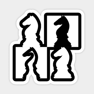 Chess knights Magnet