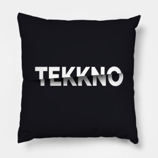 Techno Tekkno Glitch Pillow