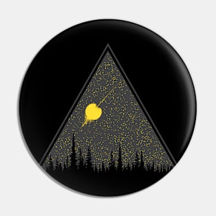 My Mountains and Hiking Art Pin