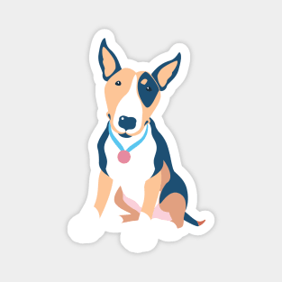 Copy of White Bull Terrier dog Magnet