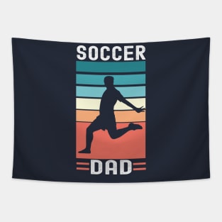 Soccer dad; father; soccer; soccer player; child; football; soccer coach; soccer fan; soccer lover; soccer team; gift for dad; gift for soccer player; fathers day; Tapestry