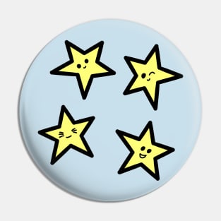 Kawaii stars Pin