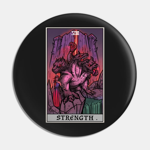 Strength Tarot Card Halloween Cerberus Persephone Witch Gift Strength