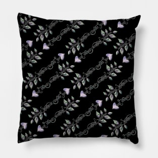 Tribal Arrows Black Pillow