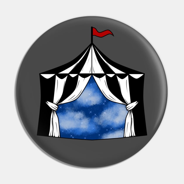Night Circus Tent Pin by CipherArt
