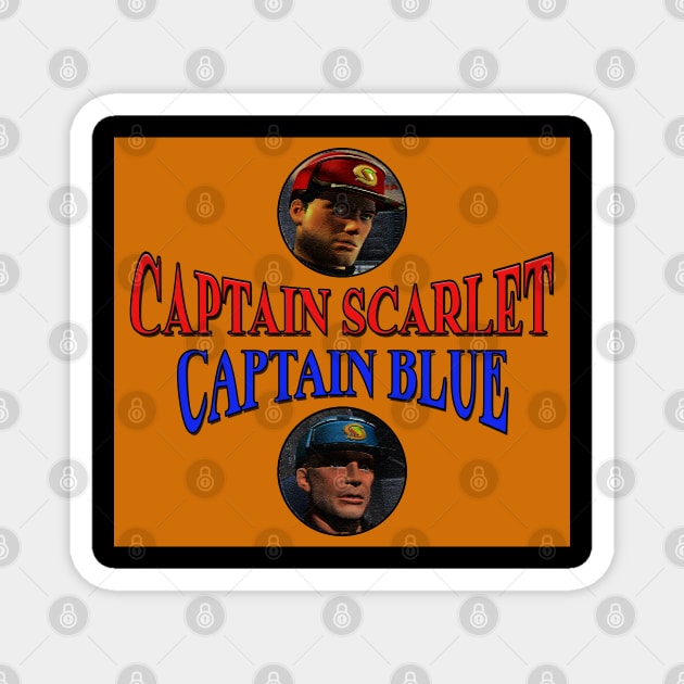 Captain Scarlet & Captain Blue Magnet by The Black Panther