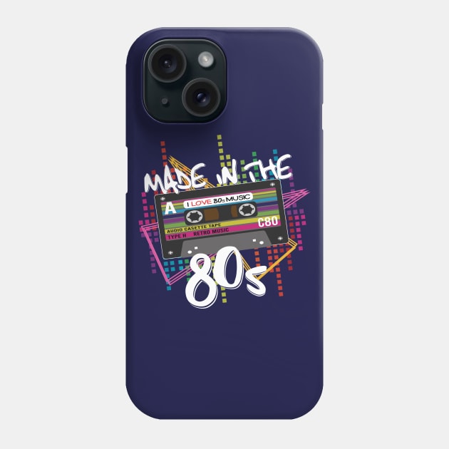 Made in The 80's Retro Shirt Phone Case by HBfunshirts