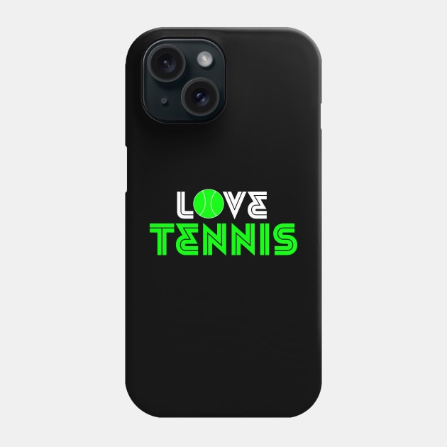 LOVE TENNIS Phone Case by King Chris