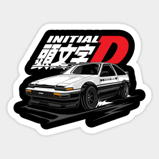 Ae86 Trueno Initial D Stickers Teepublic