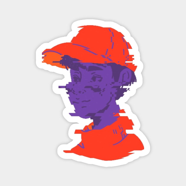 Kenneth The Orange Cap Guy Magnet by 45 Creative Club