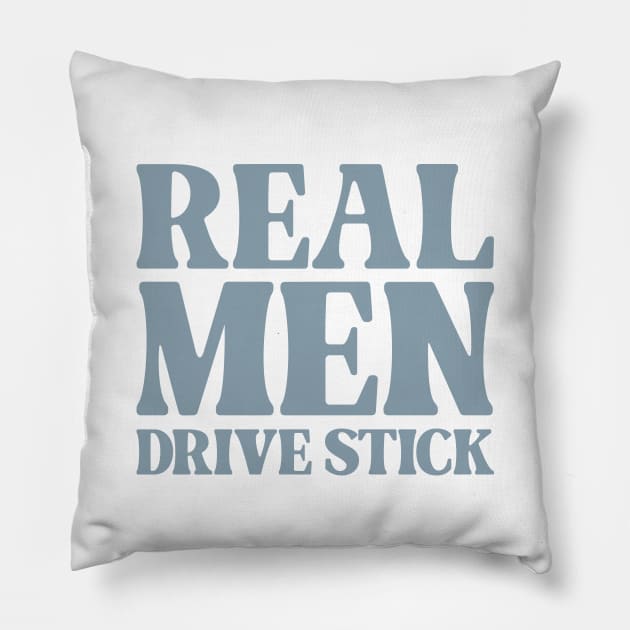 Real Men Drive Stick - Gear Shift Pillow by Vector-Artist