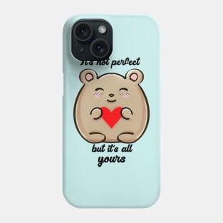 Cute bear and heart Phone Case