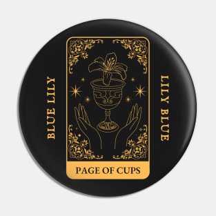 Blue Sargent - Page of Cups (Raven Cycle) Pin