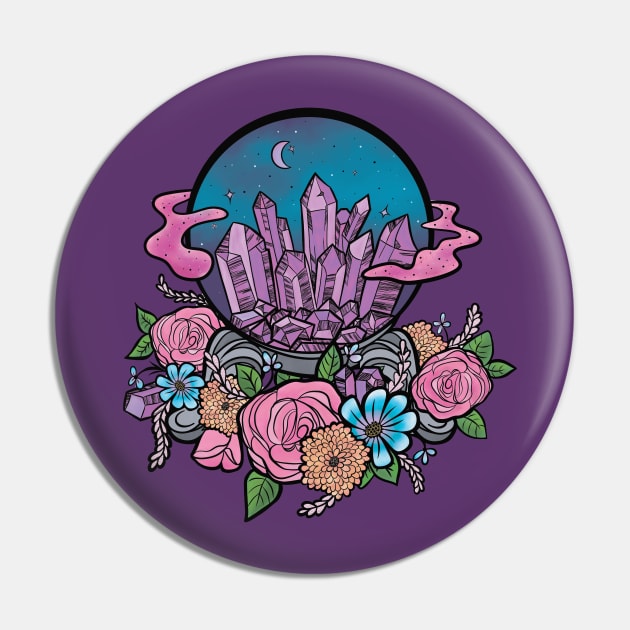 Crystal Ball Pin by Desdymona