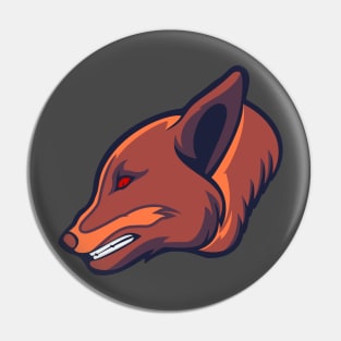 Graceful Fox Head Design Pin