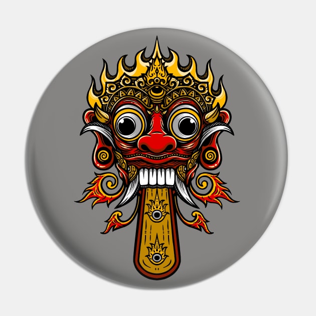 RANGDA Pin by DMD Art Studio