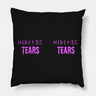 Heretic Tears Mug -  Tongue Pink Text on Vulva Purple Pillow