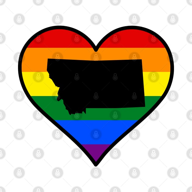 Montana Gay Pride Heart by fearcity