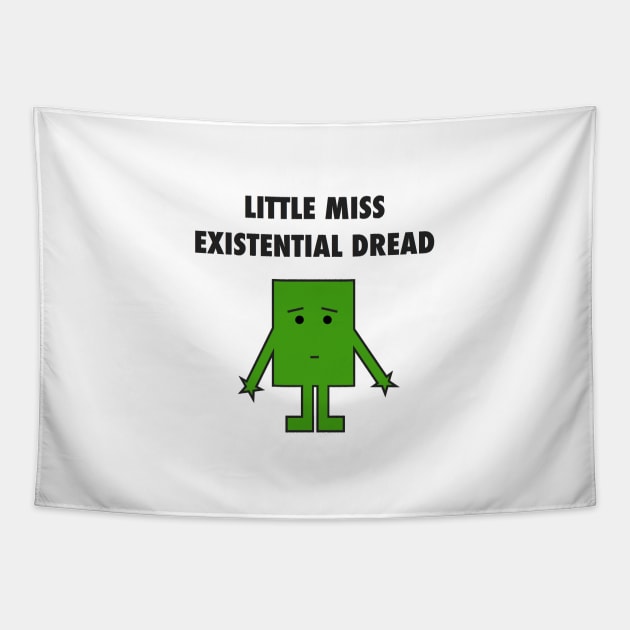 Little Miss Existential Dread Tapestry by eerankin