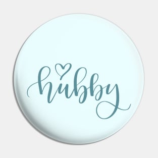 Wedding party hubby husband Pin