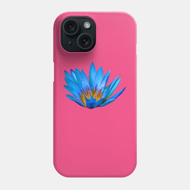 Blue Lotus flower Phone Case by dalyndigaital2@gmail.com