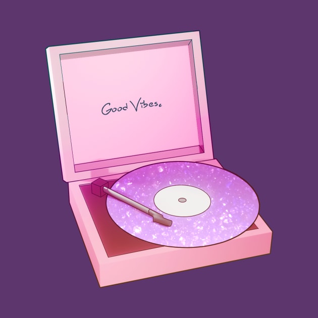 Pink Record Player by VelvepeachShop