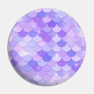 Sparkling Purple Mermaid Scales Pin