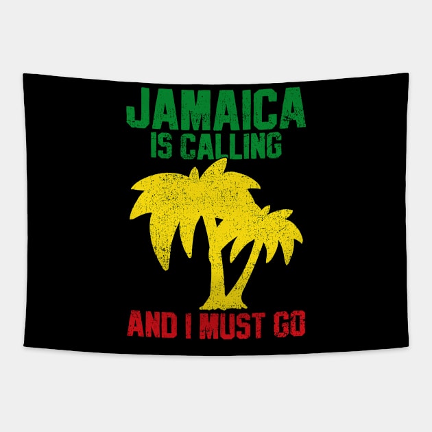 Jamaica Travel Vacation Vintage Tapestry by CreativeGiftShop