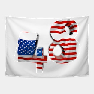 USA flag no. 48 Tapestry