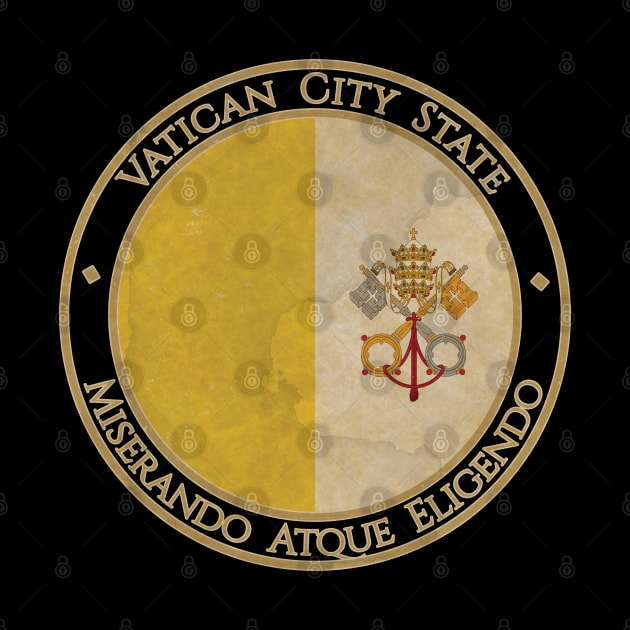 Vintage Vatican City State Europe European EU Flag by DragonXX