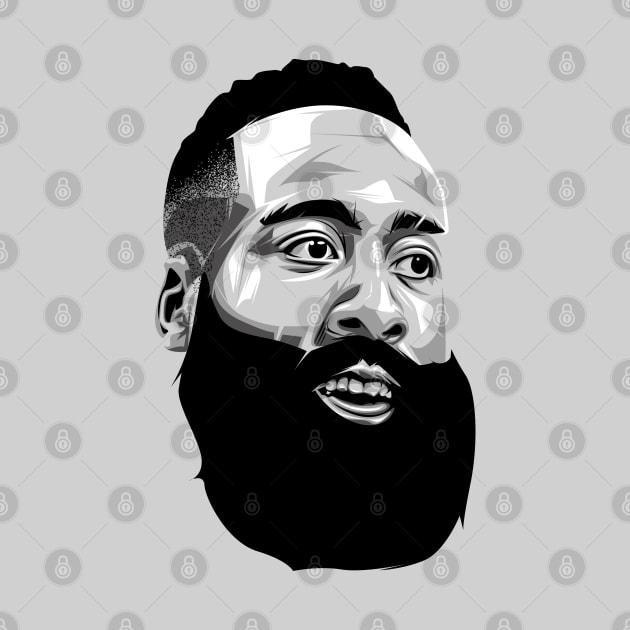 James " The Beard" Harden by knnthmrctn