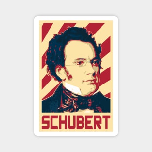 Franz Schubert Retro Propaganda Magnet