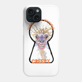 Creepy Through A Keyhole Monster Phone Case