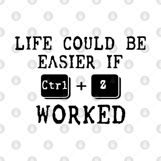 Life Could Be Easier If Ctrl + Z Worked by sarabuild