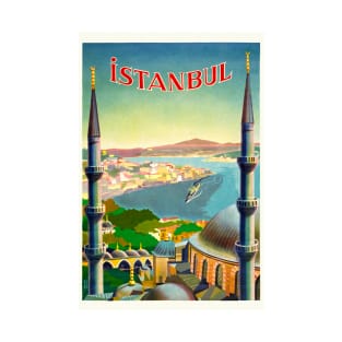 Istanbul Turkey Vintage Poster 1939 T-Shirt