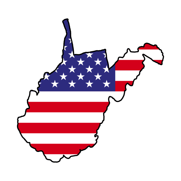 USA Flag West Virginia by DarkwingDave