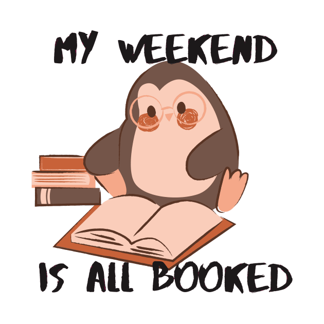 My weekend is all booked! Book Penguin by Faeblehoarder