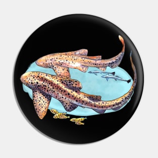 Leopard shark SCUBA Pin