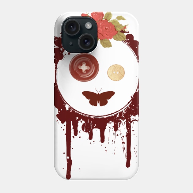 Gothic Doll Face Phone Case by swagmaven